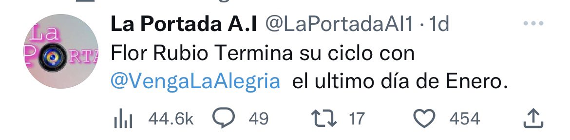 MxFaranduleando's tweet photo. ¿No que terminaba @Flor_Rubio su ciclo el 31 de Enero en @VengaLaAlegria @LaPortadaAI1 ? 🤔 https://t.co/L3HoY2wCwq