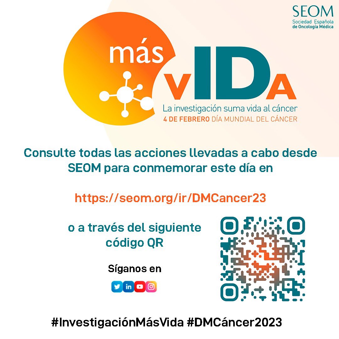 _SEOM's tweet photo. #DiaMundialContraElCancer 
#diamundialdelcancer 
#DMCancer2023 👇👇 https://t.co/B32z9CE9Bh