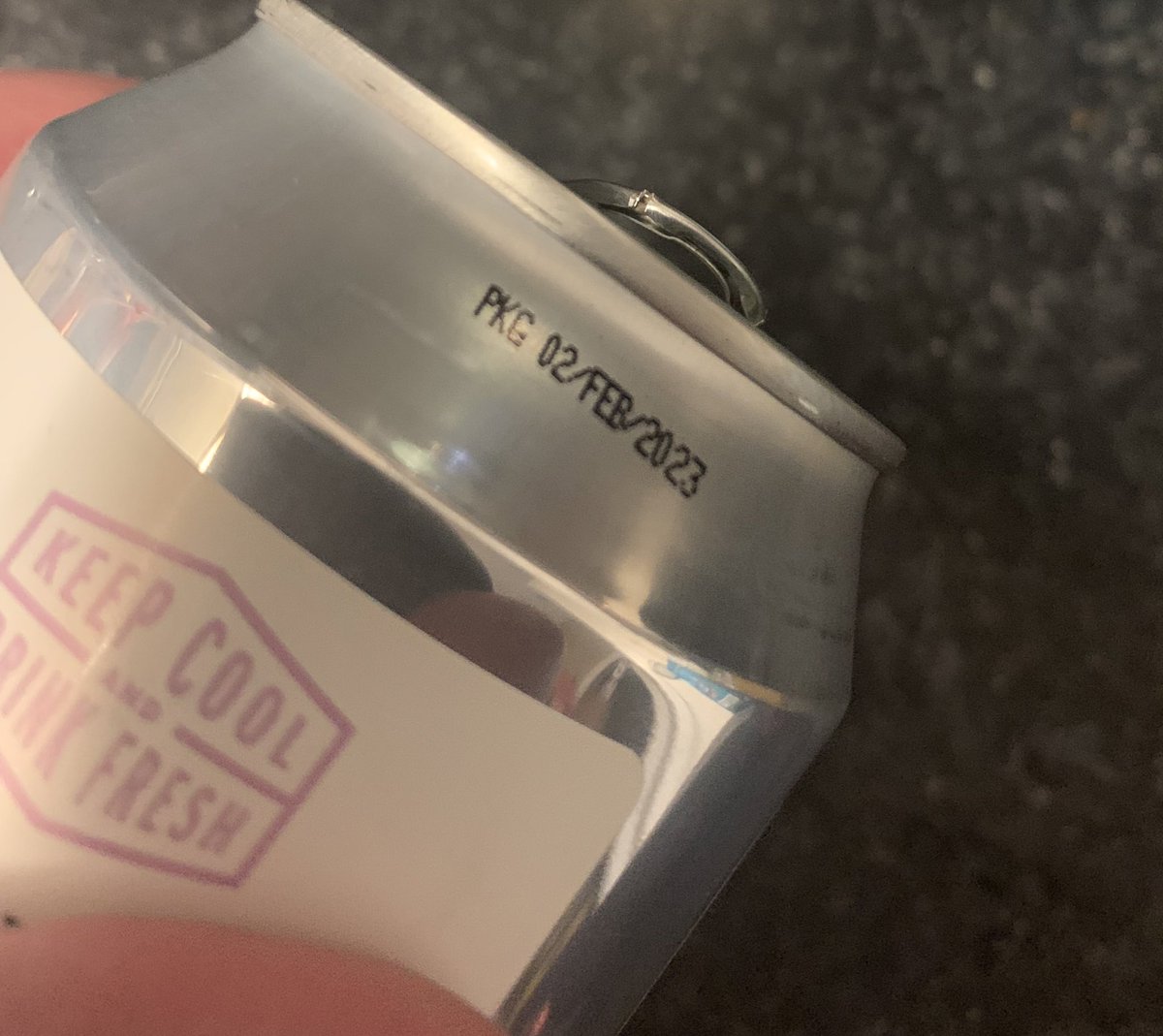 Thanks to the good folks at <a href="/LFBrewery/">Left Field Brewery</a> and their excellent home delivery, I’m enjoying a Flutterball Pale Ale that was CANNED YESTERDAY. Blessed.