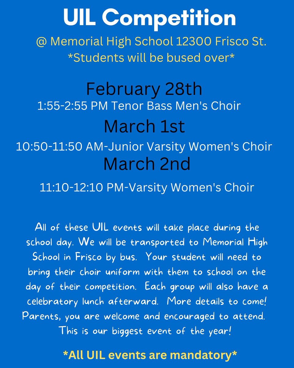 UIL season is upon us!