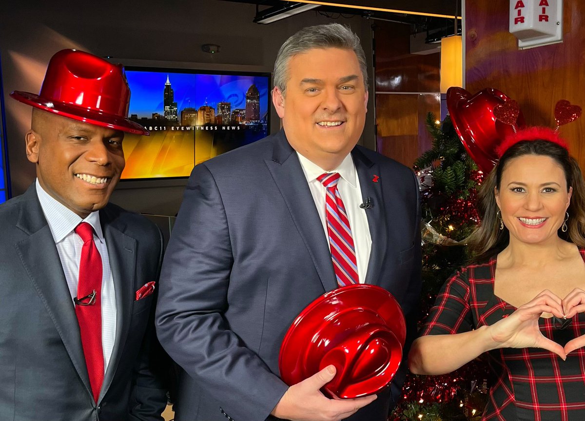 JoelBrownABC11's tweet photo. The control room asked if I was gonna wear the hat on TV tonight, I said “they not REDDY for that yet!”
#goredforwomen ❤️‍🩹Unite to prevent heart disease and stroke in women #abc11together https://t.co/QTvTWgzLTr