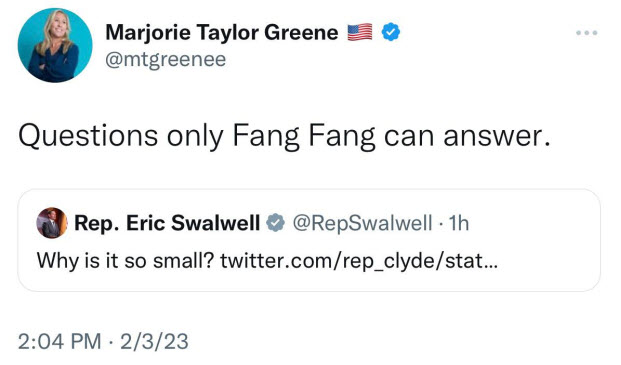 🤣🤣🤣MTG slaps Swalwell in glorious fashion!!!