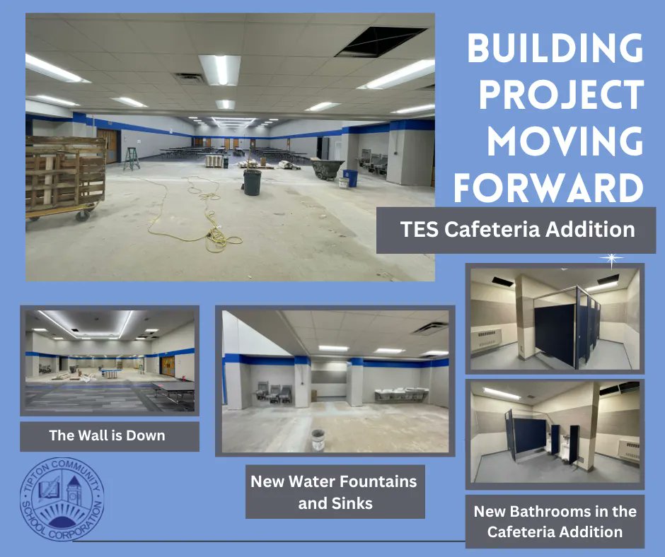 TiptonSuperin's tweet photo. TCSC Building Project Moving Forward.  Exciting time to be a Blue Devil!  #BlueFuture https://t.co/DGgW6o2WQY