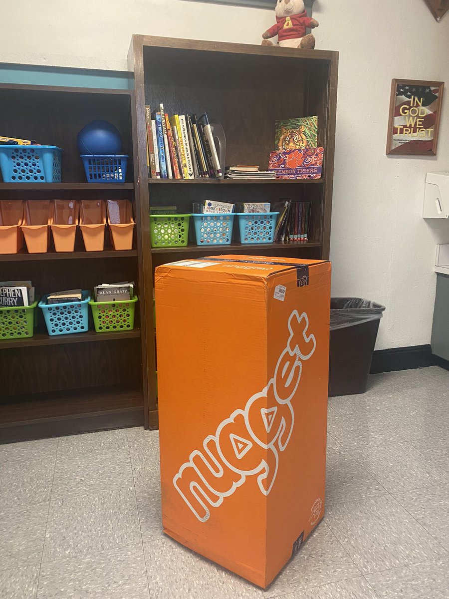 ruthannc223's tweet photo. Thank you @nuggetcomfort and ‘The More You Nugget’ program for gifting my classroom with our very own Nugget! @BurkeCoSchools @mull_elementary https://t.co/vF4l4PZye5