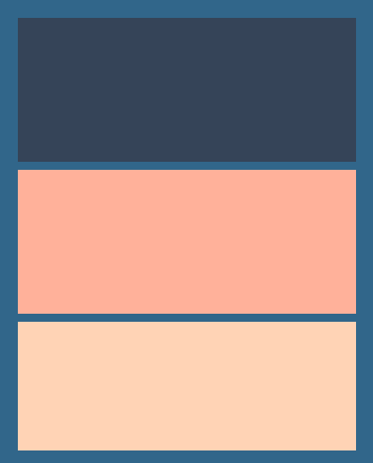 Rothko_Bot's tweet image. No. 16419 (Skyline Blue, Pale Salmon, and Spring Peach on Ugly Blue)