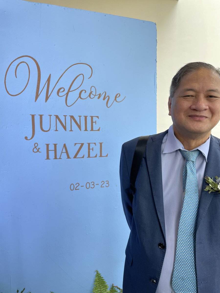 tonylavs's tweet photo. ATM, first of five weddings in February! The bride and groom Junnie and Hazel were my students in law school at Xavier University. I am also close to Hazel’s mom and have known Hazel since she was an infant. https://t.co/q5VVcngh2i