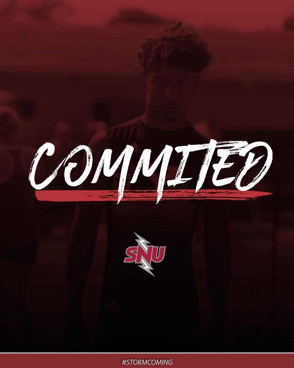 Proud to say i’m 100% committed to the Crimson Storm!! <a href="/BurkesRodney/">Coach Rodney</a> <a href="/SNU_XCTrack/">SNU XC/Track</a> <a href="/SNUAthletics/">SNU Athletics</a> <a href="/SNU1899/">Southern Nazarene University</a> #Boltup #StormComing