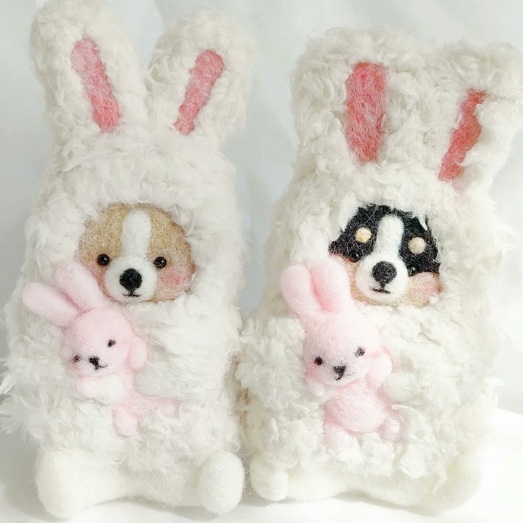 chimatto_corgi's tweet photo. 今日の11時から販売開始です🐰

干支用に作ったのですが、
もう2月に…。
でもでもかわいいから、干支関係なくずっと飾って欲しい���す♡ https://t.co/ICDVZ9gTji