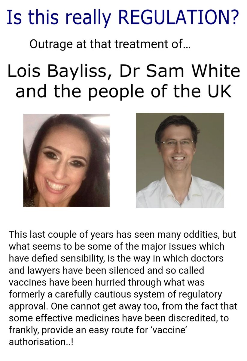 EthicalApproach's tweet photo. THERE ARE THREE REGULATORY BODIES IN THE UK WHICH HAVE A LOT OF EXPLAINING TO DO...

Now, we have a facility where you can make a single complaint to the SRA, the GMC and the MHRA all at the same time.

A complaint email link is at the bottom of this page

https://t.co/fIMurZS4UB https://t.co/Vz3GrfZOrD