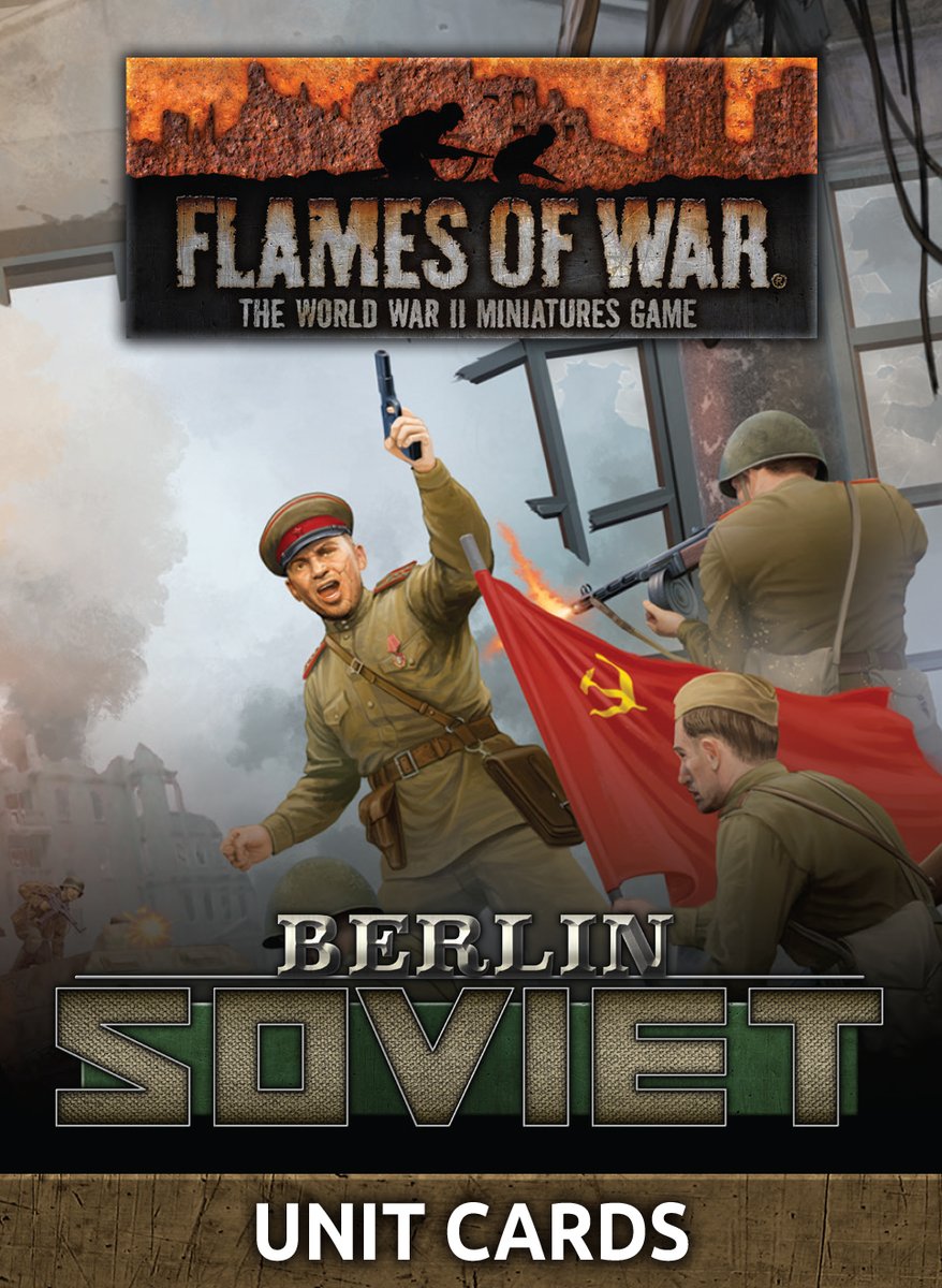 CaliverBooks's tweet photo. BERLIN: SOVIET UNIT CARDS (71x Cards)
@Flames_Of_War Late War #Berlin #Soviet Range
£10.00
https://t.co/FcX77BlaTq
#CaliverBooks #CrannTara #Minifigs #Figures #Wargames #Wargaming #TableTap #Miniatures #MilitaryHistory https://t.co/WuhMoVGyiw