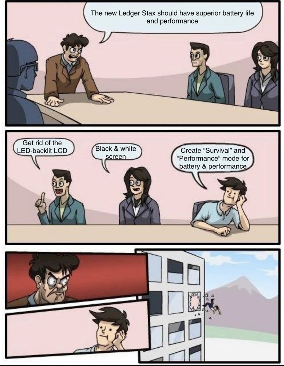 FokasAlexander's tweet photo. @Ledger I have a feeling that this is how it went down… https://t.co/uUTog1dRec