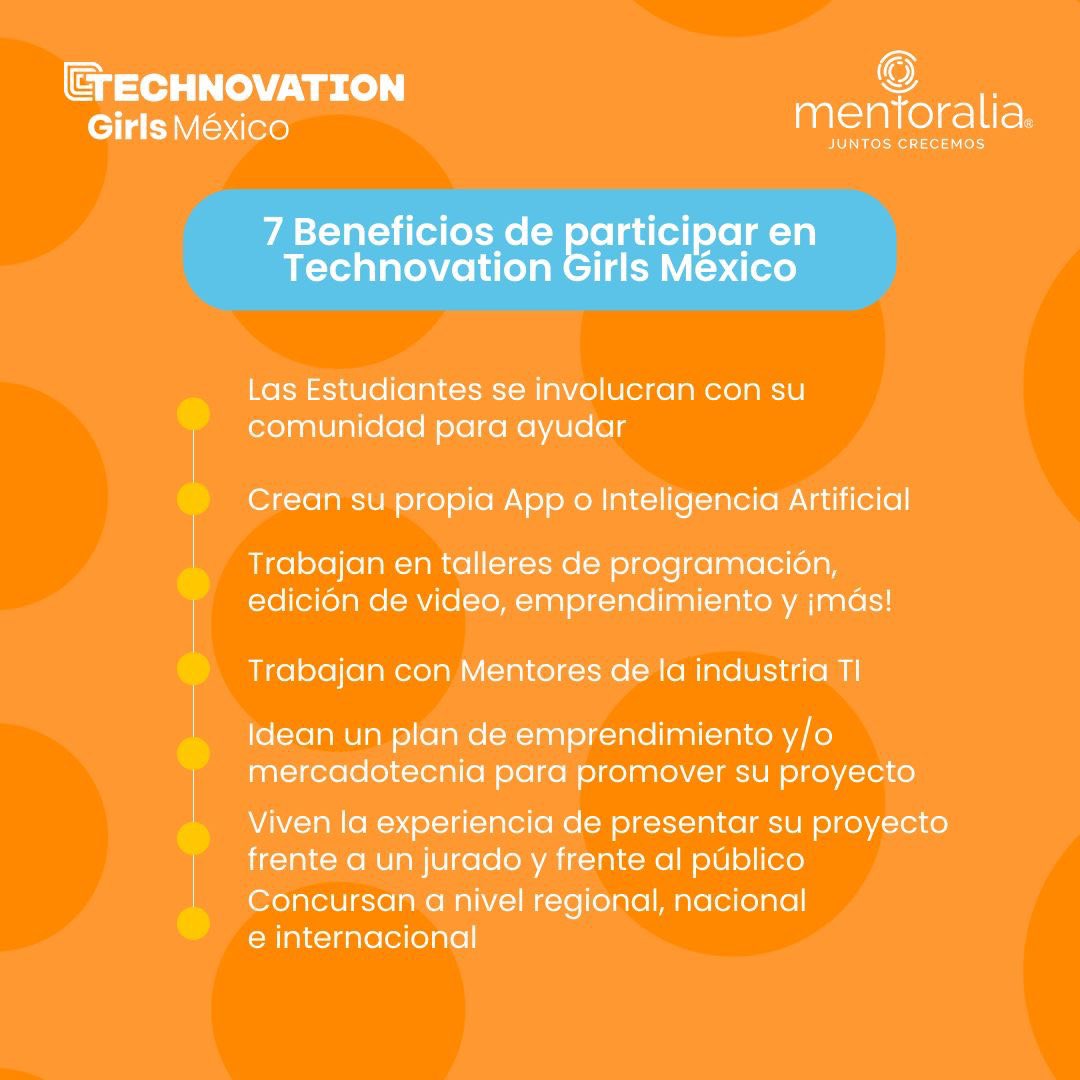 carlaruvalcaba's tweet photo. Ser parte de Technovation Girls les dará a una nueva generación de mujeres de 8-18 años, herramientas que no solo les servirán durante el programa sino que podrán aprovecharlas toda su vida 🚀💪 https://t.co/0ZgqR5iWXd