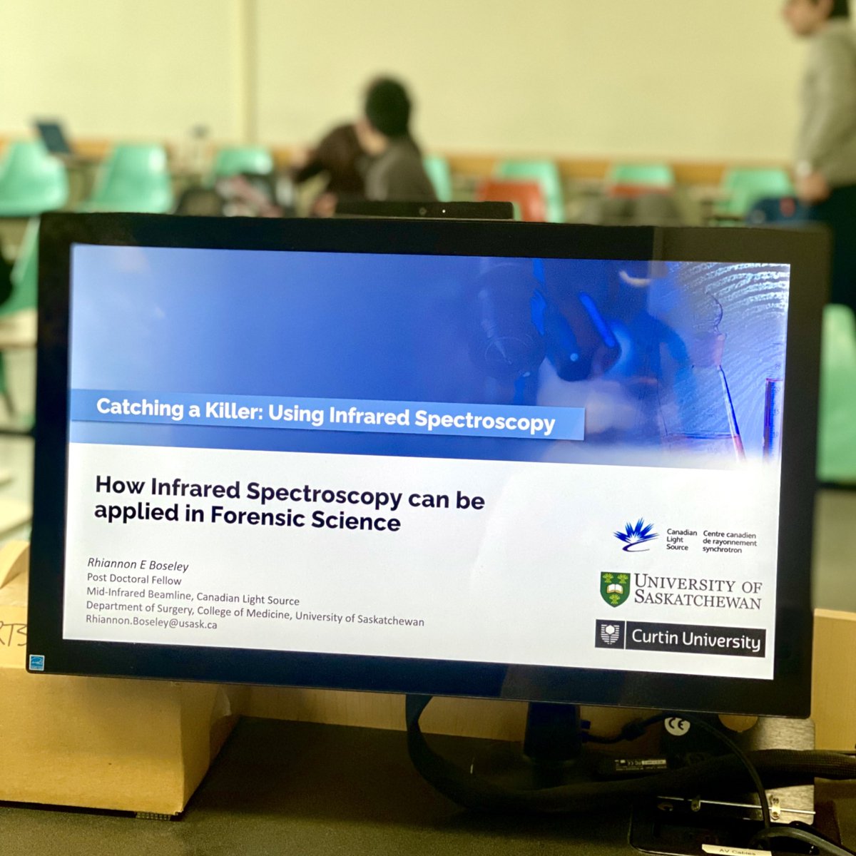This was daunting but today I gave my first lecture as a #postdoc <a href="/usask/">U of Saskatchewan</a> I was so proud to share a glimpse of what I’ve learnt from <a href="/SimonWLewis/">Simon W. Lewis</a> <a href="/GeorginaSauzier/">Dr Georgina Sauzier</a> and the #CurtinForensic team. <a href="/INSPIRE_SyncSci/">INSPIRE_SyncSci</a> #AcademicTwitter #WomenInSTEM