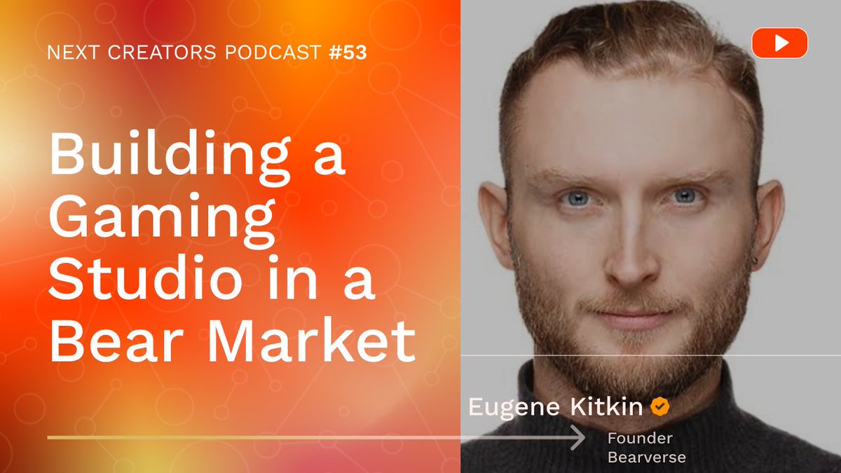 1/🎙 This week's episode highlights <a href="/BearverseGame/">Bearverse</a>, a game studio building on <a href="/NEARProtocol/">NEAR Protocol</a> &amp; founded by <a href="/e_kitkin/">Eugene Kitkin</a>!

<a href="/AliaksandrH/">Alia K Sandrh</a> and <a href="/e_kitkin/">Eugene Kitkin</a> discuss shipping every month, AI tools, increasing game retention, 
 &amp; extending your runway!

🔗Listen here: bit.ly/3HT7ml9