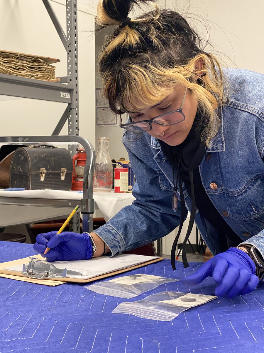 EP Museum of History (@epmuseumofhist) on Twitter photo ⭐️ INTERN SPOTLIGHT ⭐️
Meet Renee, our <a href="/nmsu/">New Mexico State</a> Conservation Program intern! Renee is double majoring in Museum Studies and Chemistry. During her time at EPMH, she hopes to refine her skills in object preservation and learn more about museum procedures for artifact cataloging. ⭐️ INTERN SPOTLIGHT ⭐️
Meet Renee, our <a href="/nmsu/">New Mexico State</a> Conservation Program intern! Renee is double majoring in Museum Studies and Chemistry. During her time at EPMH, she hopes to refine her skills in object preservation and learn more about museum procedures for artifact cataloging.