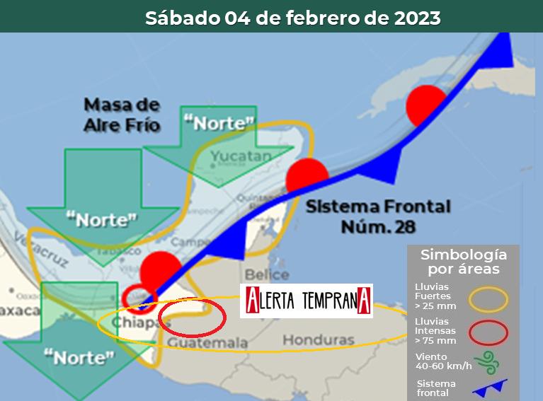 AlertaGt502's tweet photo. 1🧵03/02/23
El Frente Frio 28 se extenderá con características de estacionario al norte de Guatemala y mantendrá el potencial de lluvias fuertes a muy fuertes en regiones Norte, FTDN Caribe
#ClimaGt #TraficoGt
#LluviasGt #TransitoGt
#FrenteFrío28 #FF28
#SistemaFrontal28 #SF28 https://t.co/7Yko4m8EHT