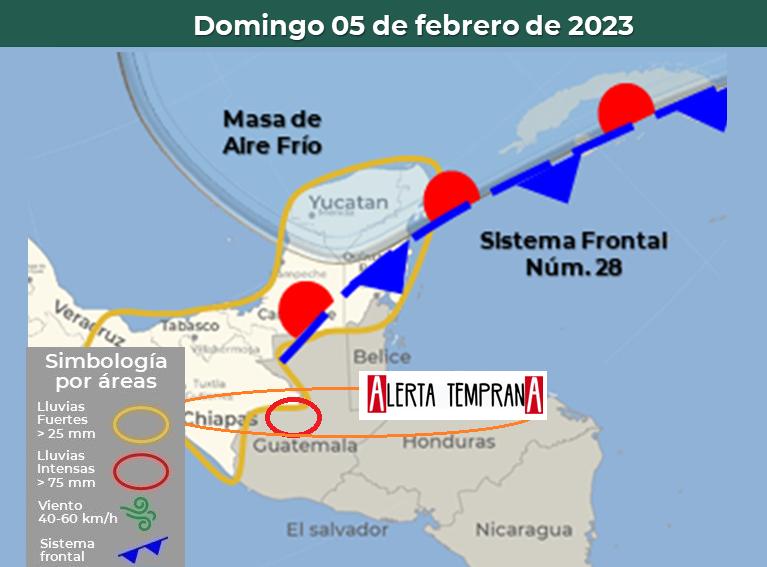 AlertaGt502's tweet photo. 1🧵03/02/23
El Frente Frio 28 se extenderá con características de estacionario al norte de Guatemala y mantendrá el potencial de lluvias fuertes a muy fuertes en regiones Norte, FTDN Caribe
#ClimaGt #TraficoGt
#LluviasGt #TransitoGt
#FrenteFrío28 #FF28
#SistemaFrontal28 #SF28 https://t.co/7Yko4m8EHT