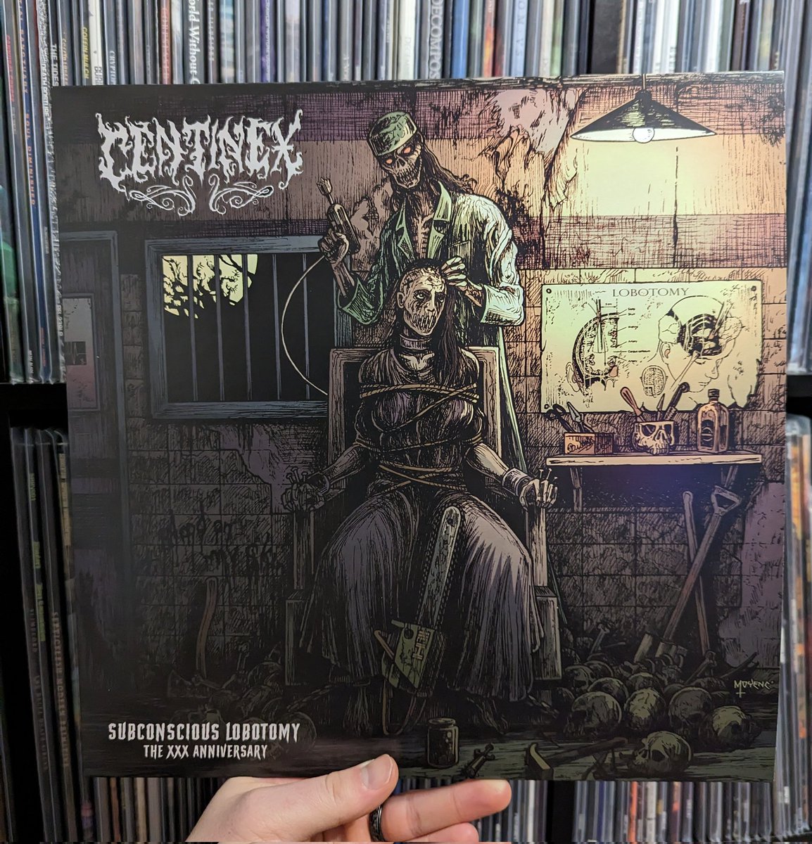 Centinex
'Subconscious Lobotomy'
30th anniversary press of this 92 Swedish death metal classic.

#deathmetal #metaltwitter #oldschooldeathmetal #vinylrecords