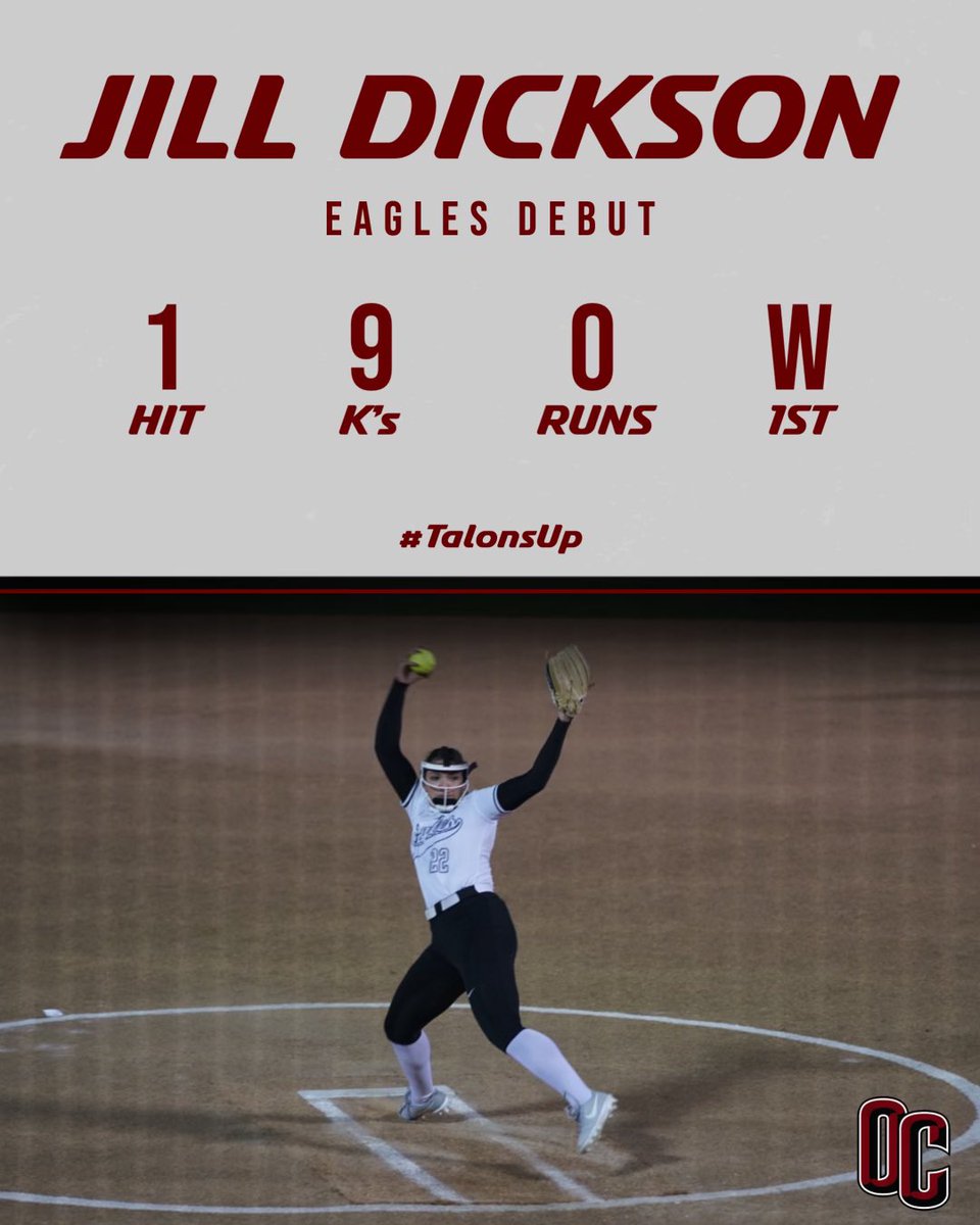 OC Softball (@oceaglessb) on Twitter photo First time in an Eagle Uniform was π₯π₯π₯ for <a href="/paytonfoster5/">Payton Foster</a> and <a href="/DicksonJillian/">Jill Dickson</a> #TalonsUp First time in an Eagle Uniform was π₯π₯π₯ for <a href="/paytonfoster5/">Payton Foster</a> and <a href="/DicksonJillian/">Jill Dickson</a> #TalonsUp