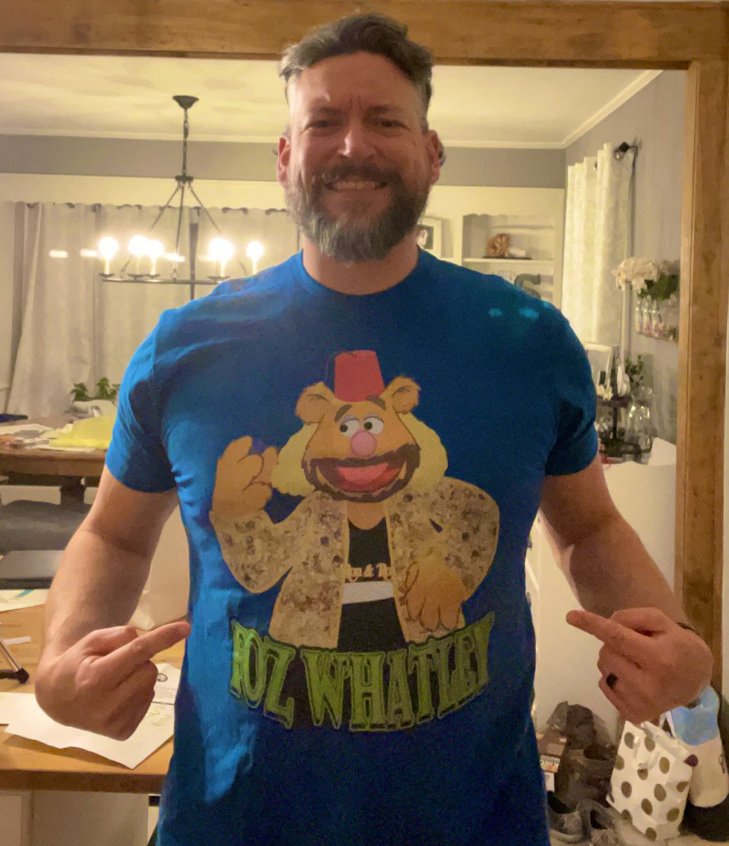 jsickles33's tweet photo. Happy to be rockin the @JaimsVanDerBeek designed Foz Whatley shirt. After seeing @cstyles206 modeling it a #FezCon it was a must have! Thanks dudes! #FezWhatley #BigCat #RonandFez #sweetTshirts https://t.co/31QIkknz5K