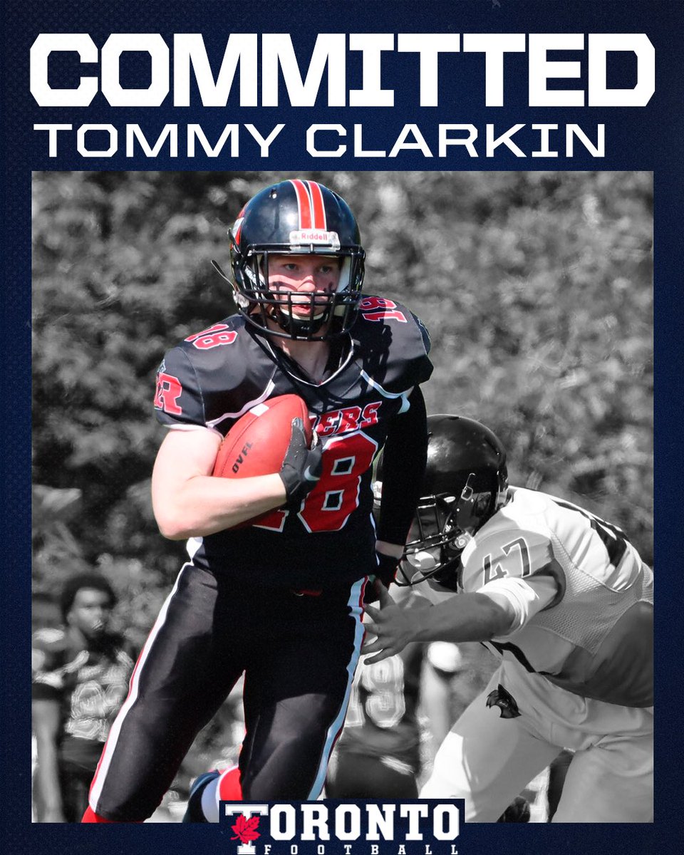 Varsity Blues Football (@uoftbluesfb) on Twitter photo We are excited to announce the commitment of Wide Receiver Tommy Clarkin! <a href="/TommyClarkin613/">Tommy Clarkin</a> will be joining us from the Myers Riders and Bel-Air football programs! Welcome to the Family Tommy!
#BLEEDBLUE #WeAreTO #MyersBlues #OttawaBlues We are excited to announce the commitment of Wide Receiver Tommy Clarkin! <a href="/TommyClarkin613/">Tommy Clarkin</a> will be joining us from the Myers Riders and Bel-Air football programs! Welcome to the Family Tommy!
#BLEEDBLUE #WeAreTO #MyersBlues #OttawaBlues