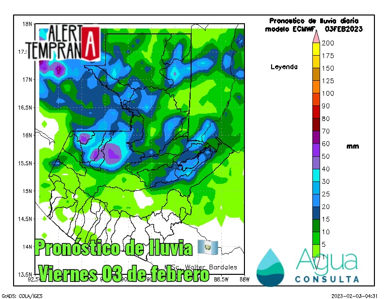 AlertaGt502's tweet photo. 4🧵03/02/23
A partir del lunes tras la disipación del Frente Frio una Vaguada al noroeste de Guatemala y el ingreso de humedad desde el Caribe y Pacífico mantendrán lluvias y chubascos al norte y occidente del país, se actualizará la información
#ClimaGt #TraficoGt #FF28 #SF28 https://t.co/F3x3NSfywu