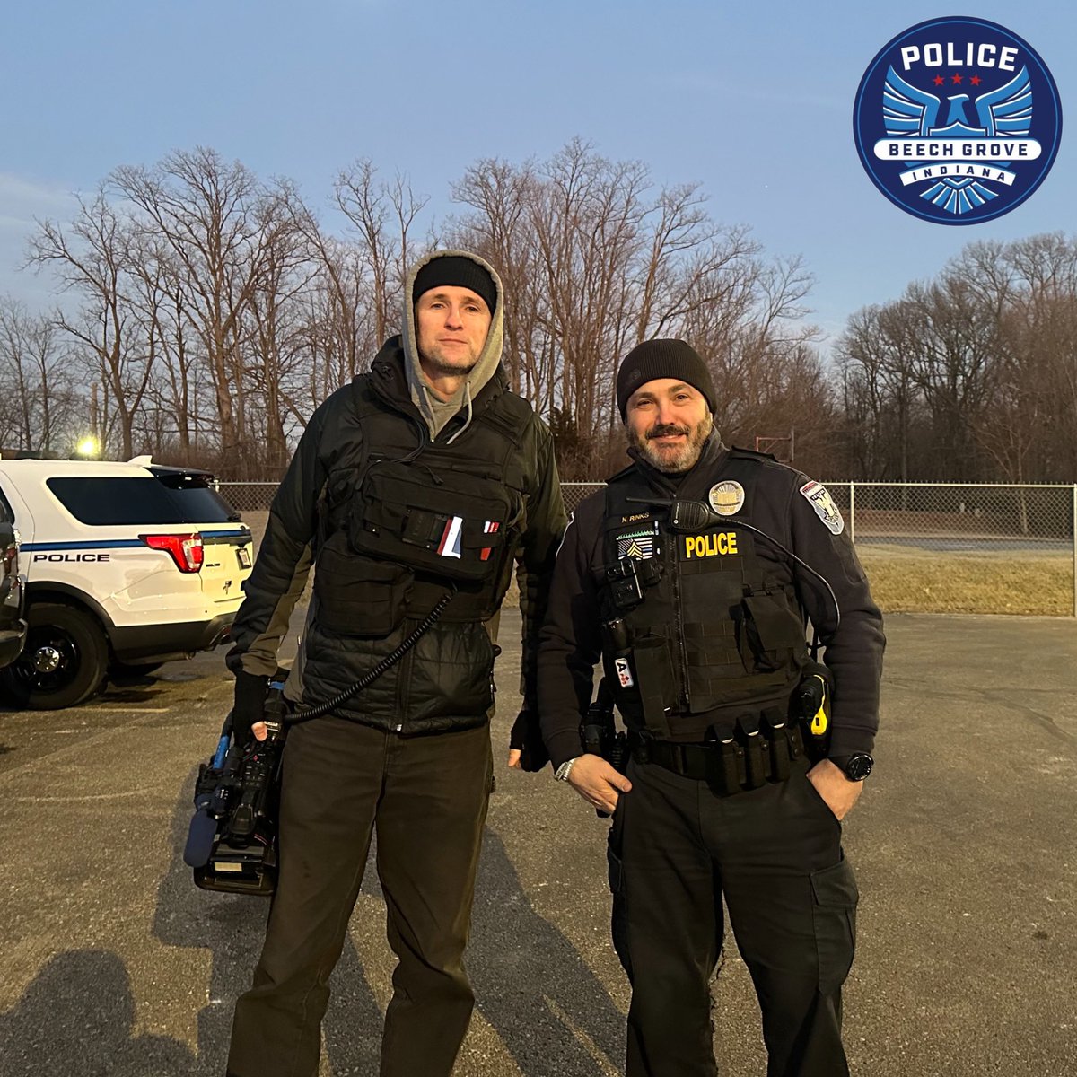 Sgt. Horgan and Sgt. Rinks On Patrol: Live tonight. Someone is looking forward to a big game 🏀 tomorrow. And…for the first time in #OPLive history, we have cop/cameraman brother combo with the Rinks brothers👮‍♂️🎥‼️
#brosnightout 
#oplivenation