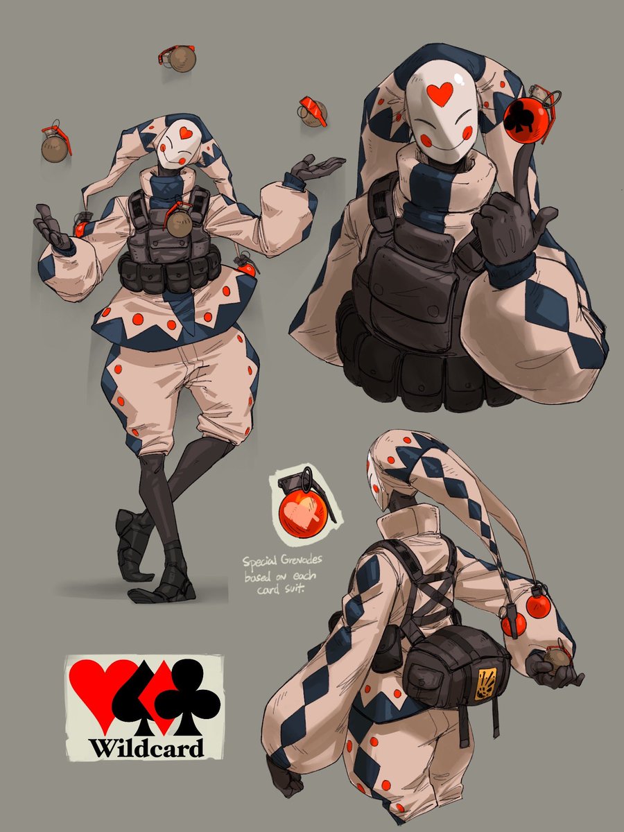 _Tyto_Alba's tweet photo. Wildcard, while high ranking, very little is actually known about them. Not even what lies beneath the mask. Many tell tales of Wildcard’s abilities to take out entire squads, even armored vehicles. 1/2 https://t.co/sw1Cai56hE
