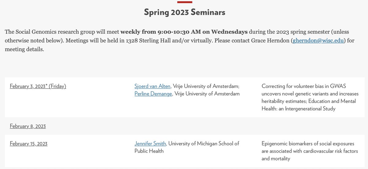Social Genomics at the University of Wisconsin tweet media