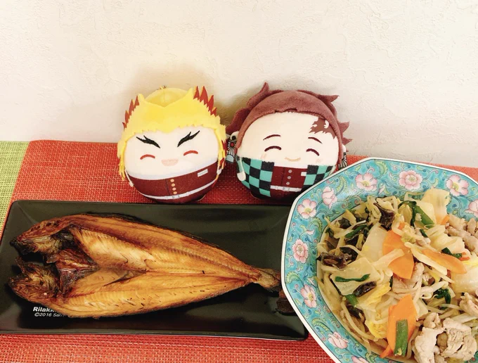 昨日、巻き食べちゃったので、残してしまった晩御飯…朝回し 