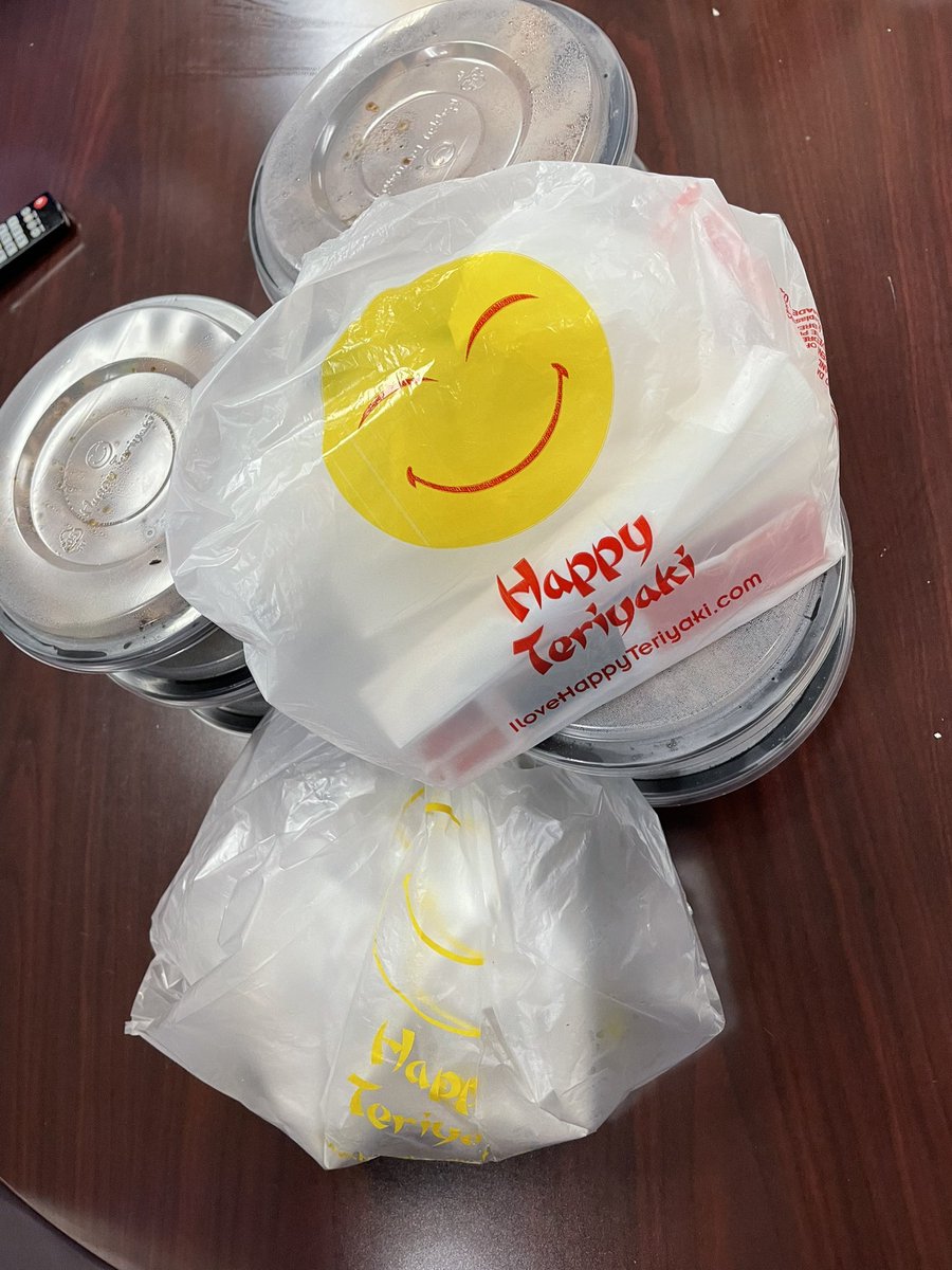 TheAndrewBondi's tweet photo. Happy Teriyaki? More like Happy Ticket Office!!!  Thanks for hooking us up with lunch @JoelS_BSU! Love having our community partners as a part of the Bronco TEAM!!! https://t.co/td6RQ1EZxS