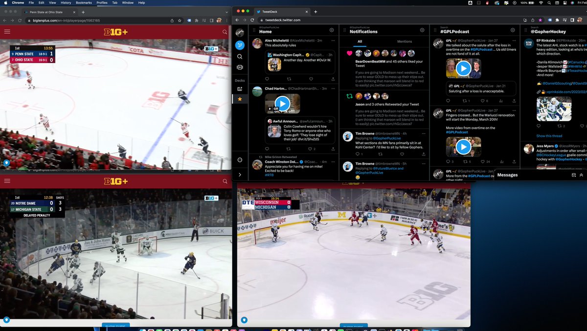 GopherPuckLive's tweet image. It can be fun when your team is not playing on a Friday night...

#IMayHaveIssues
