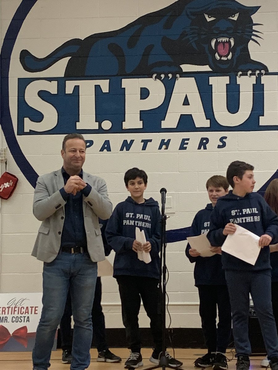 Your kind heart and calm demeanour make you an incredible leader. You will be greatly missed Mr. Costa. Wishing you all the best in your next chapter! @StPaul_CES