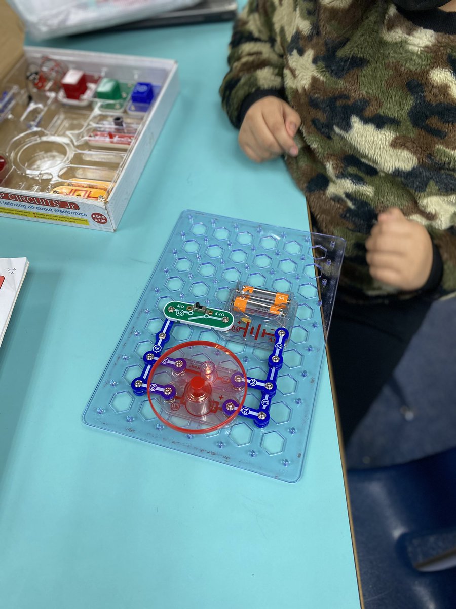 4th graders continuing to learn about electricity. Today, they built series and parallel circuits with <a href="/SnapCircuits/">Snap Circuits</a> #STEM
