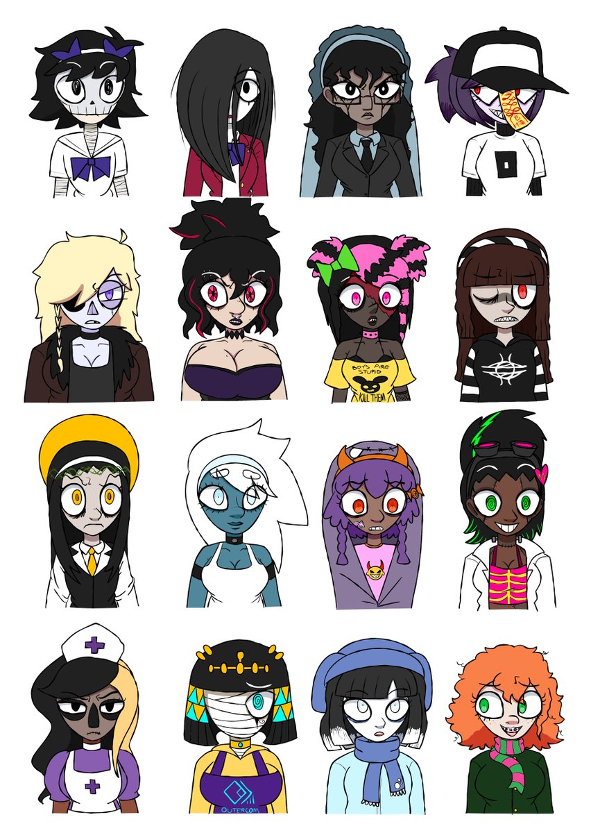 himejoshikomaru's tweet image. the (main) cast of DEADMALL all together in one image