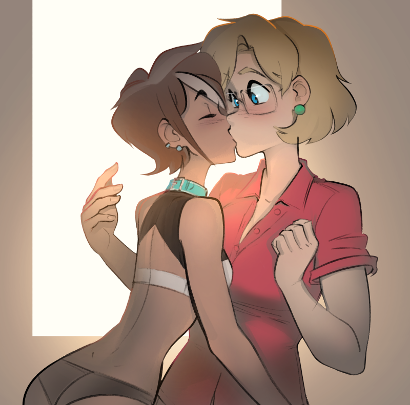 "Coco and Blondie" is probably the next project I want to work on some more. I'm currently aiming at a one shot fluffy wlw adult romance comic. The problem is, I've never really sat down to write romance let alone adult romance! I think I've got a lot of studying to do... 