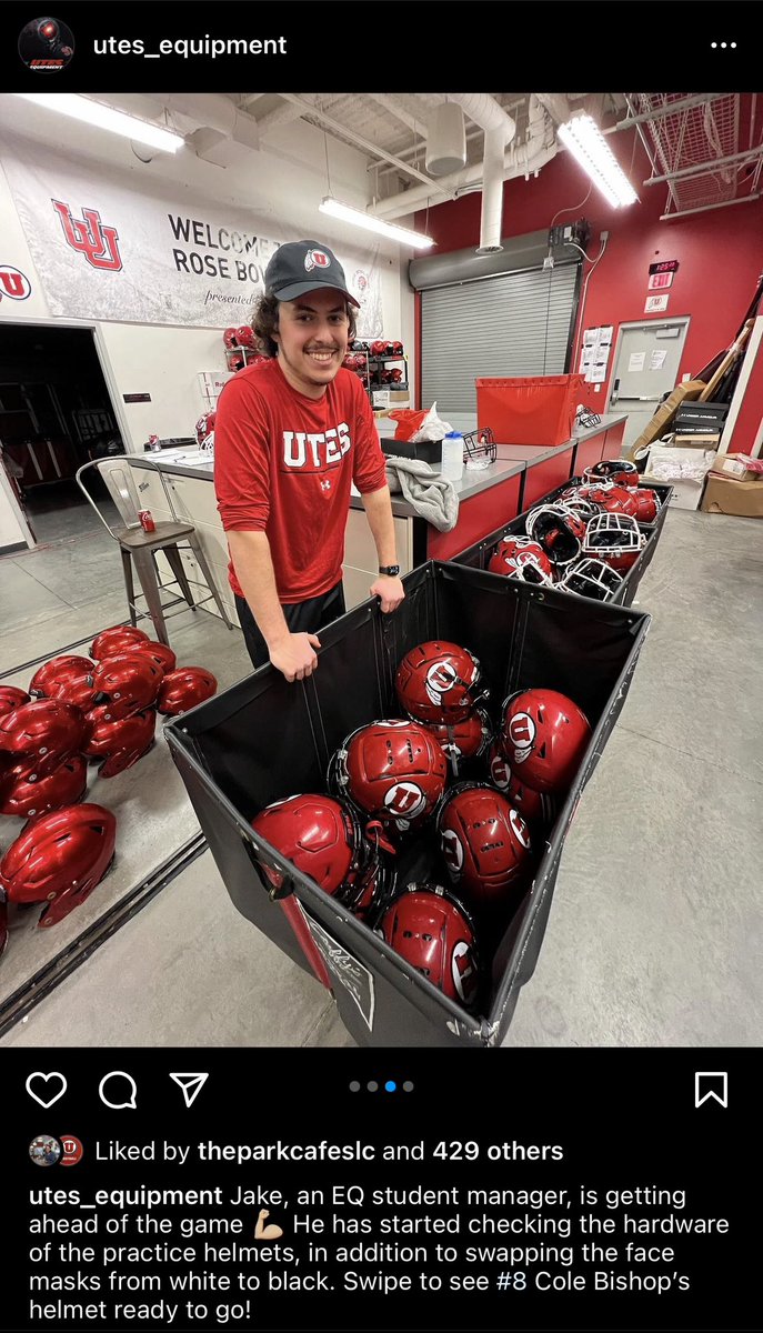thetrentlowe's tweet photo. Unclear if Utah’s switch to black face masks is just for spring ball or permanent. You can see difference between two bins and the white ones are so much better looking. Hopefully temporary, though I love the 22% bumper. @UniWatch @PhilHecken https://t.co/tToU5JAV9B
