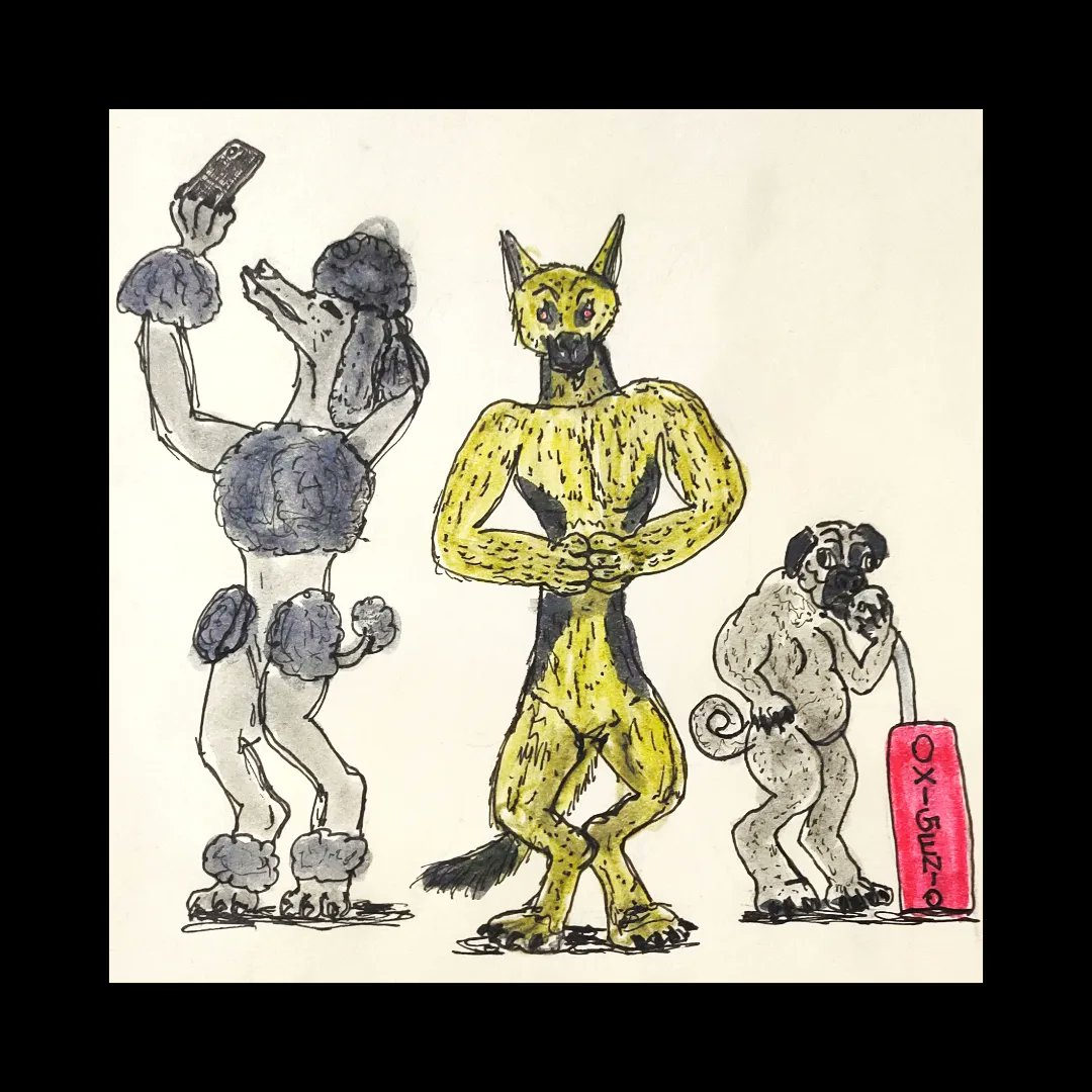 Shikrolao's tweet photo. Domestication did not work well in the Lobisomem (werewolf)
#lobisomem
#creatuanary2023 #challenge #artofdrawingg #artoftheday #creature #monster #mythology #creaturechallenge #creatuanarypromptlist2021 #sketchbook #onedayonecreature #animalanatomy #drawingart #drawingchallenge https://t.co/6MOOQdXKBs