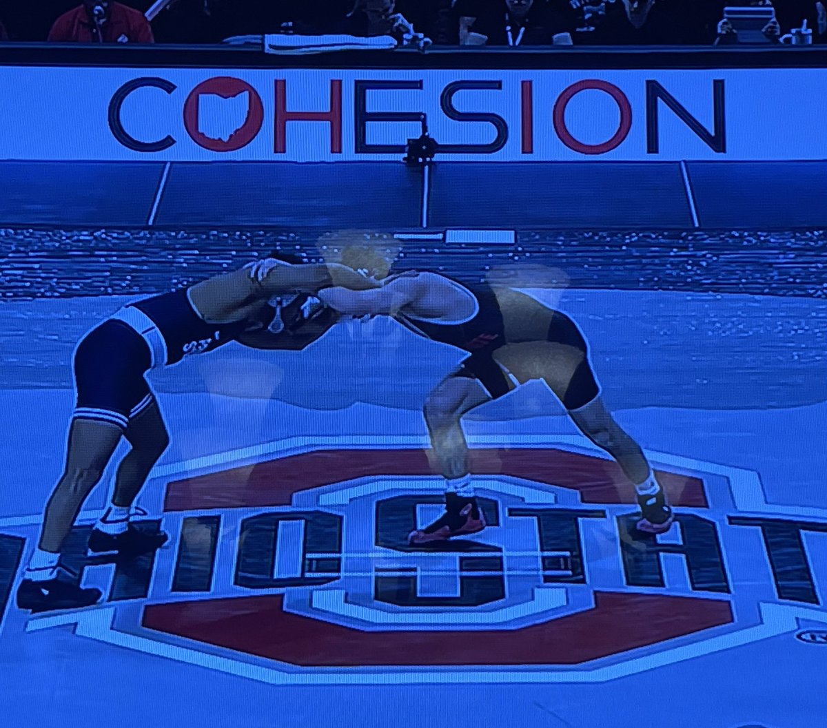 Noticed that Ohio State #NIL collective <a href="/cohesionohio/">Cohesion Foundation</a> has sponsorship signage at an Ohio St wrestling meet.

The collective is a partner and official sponsor of Ohio St athletics.

Home sporting events are great places for collectives to have signage.