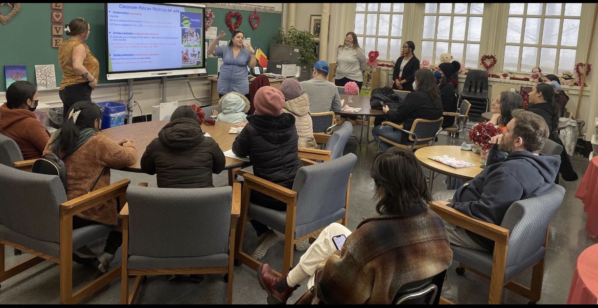 32K151's tweet photo. 3k and Pre-k teachers and AP Nieves hosting our Open House. Thank you to all who came! #bushwickstrong #DOE #Education #parentenvolvement @D32Bushwick @D32UFT @D32_DeputySupt @DOEChancellor @32K151 https://t.co/L7FHjdwWYF