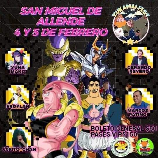 ChicasJerry's tweet photo. Noticia de última hr👀
Comunidad de San Miguel de Allende, aprovechen para conocer a @MarcosPadoblaje y al querido @GerardoReyero este fin de semana en el Yukamai FEST!!!✨ 😎
Dejamos el itinerario de los dos días 👀👇

#AdminSAFLIK https://t.co/MhjXNOsWM5