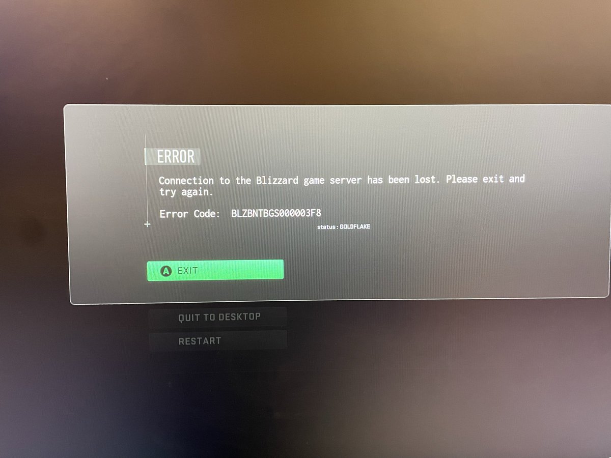 KwAd_Gaming's tweet photo. @BlizzardCS keep getting this error when I play Call of Duty.  Can’t even finish a game without it happening. I am opening the game through the battle net desktop app and I am signed in to my correct battle net account.  Everything matches correctly https://t.co/7uNaChWwMc