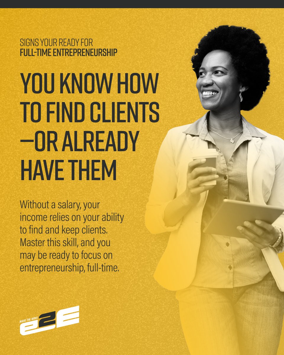 FaireyFinancial's tweet image. What are some other signs you're ready for full-time entrepreneurship? Let us know in the comments below!
#clienthunting #entrepreneurlife #fulltimeentrepreneur #businessowner #smallbizowner #entrepreneurship101