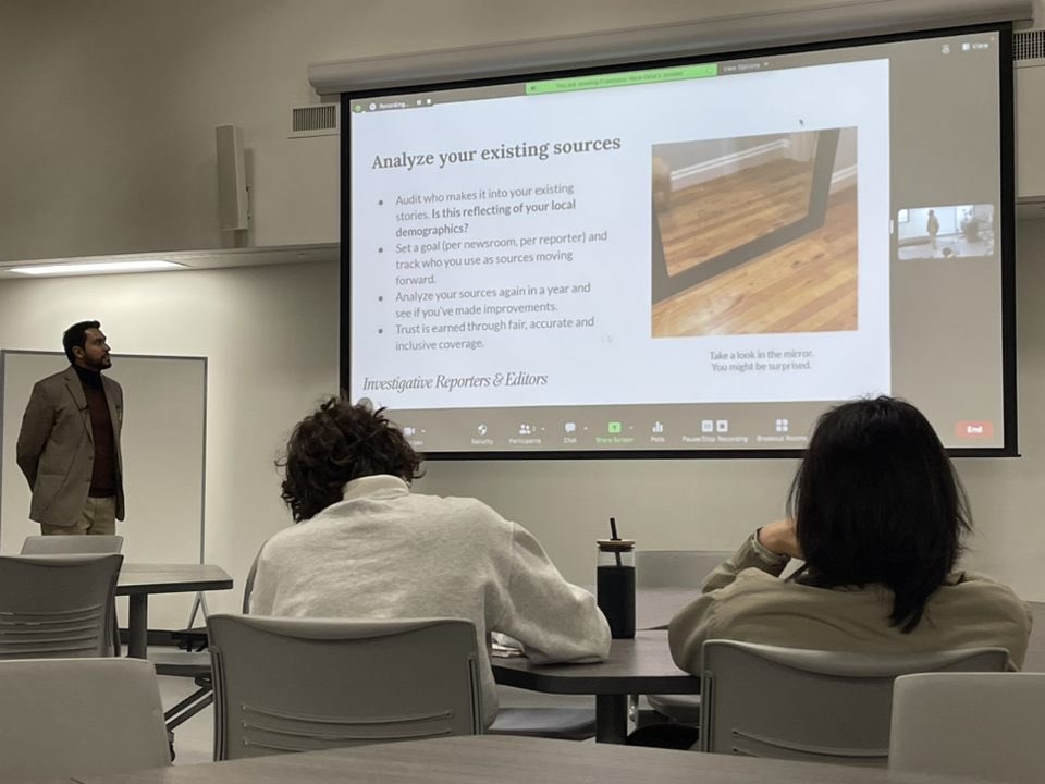 sjmctxst's tweet photo. We loved having #IREonCampus this week! Thank you to everyone who planned, attended and participated in @IRE_NICAR workshops including @fvaraorta, @ddfonline, @LauraC_Moscoso and @kymfox. Check out coverage at #txstIRE2023 https://t.co/emlD81ncTQ