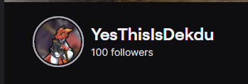 YesThisIsDekdu's tweet photo. I don't spend enough time on this place. I get so easily distracted I'm sorry, but from the bottom of my heart ty to everyone I've meet so far along the way. To me 100 is no small number at all and I'm beyond thankful. Congrats to @chitamaki for being the 100th as well. https://t.co/fmJZ59f1iW