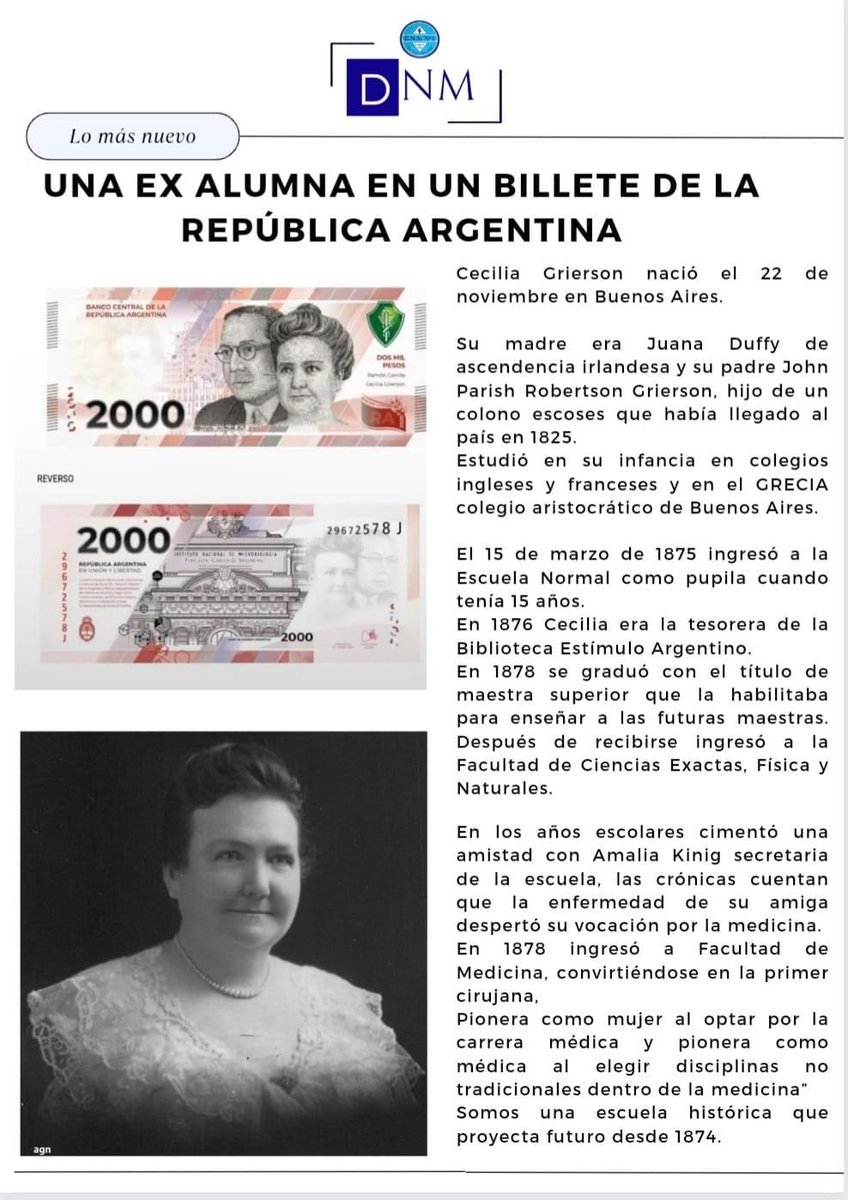 mlavalletto's tweet photo. Cecilia Grierson: ¡orgullo del #Normal1!
Nunca, nunca estará en un billete la cara de la escoria que intenta destruir la educación pública
#NuestrosProfesorados
#NuestrosTraductorados
#29x29 https://t.co/e6WpzzjYbk