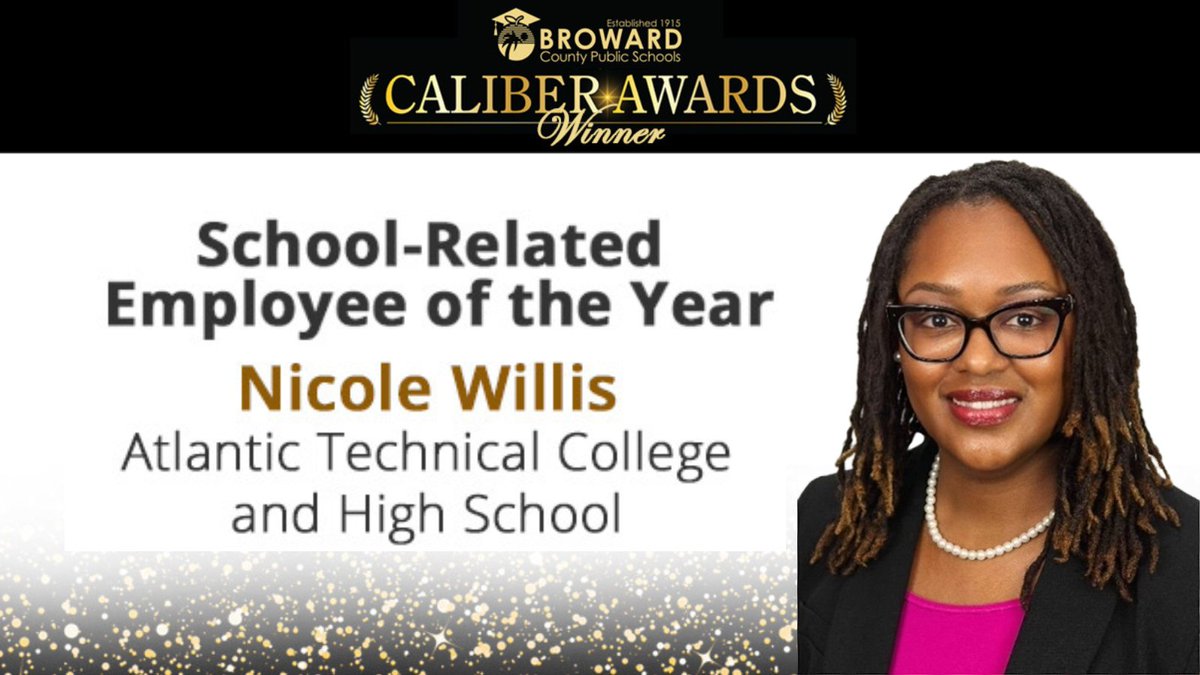 Congratulations to Nicole Willis, @ATCTechCollege, 2023 Caliber Awards School-Related Employee of the Year! #BCPSCaliber #BCPSCaliberAwards #BCPSCalies