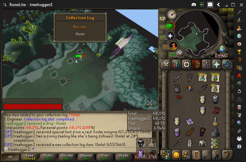treehugger_30's tweet photo. Olmlet shortly after tbow xD #UIM #Achievements #ChambersOfXeric #COX #OldSchoolRS #Olmlet https://t.co/i4cyp9Ko4T