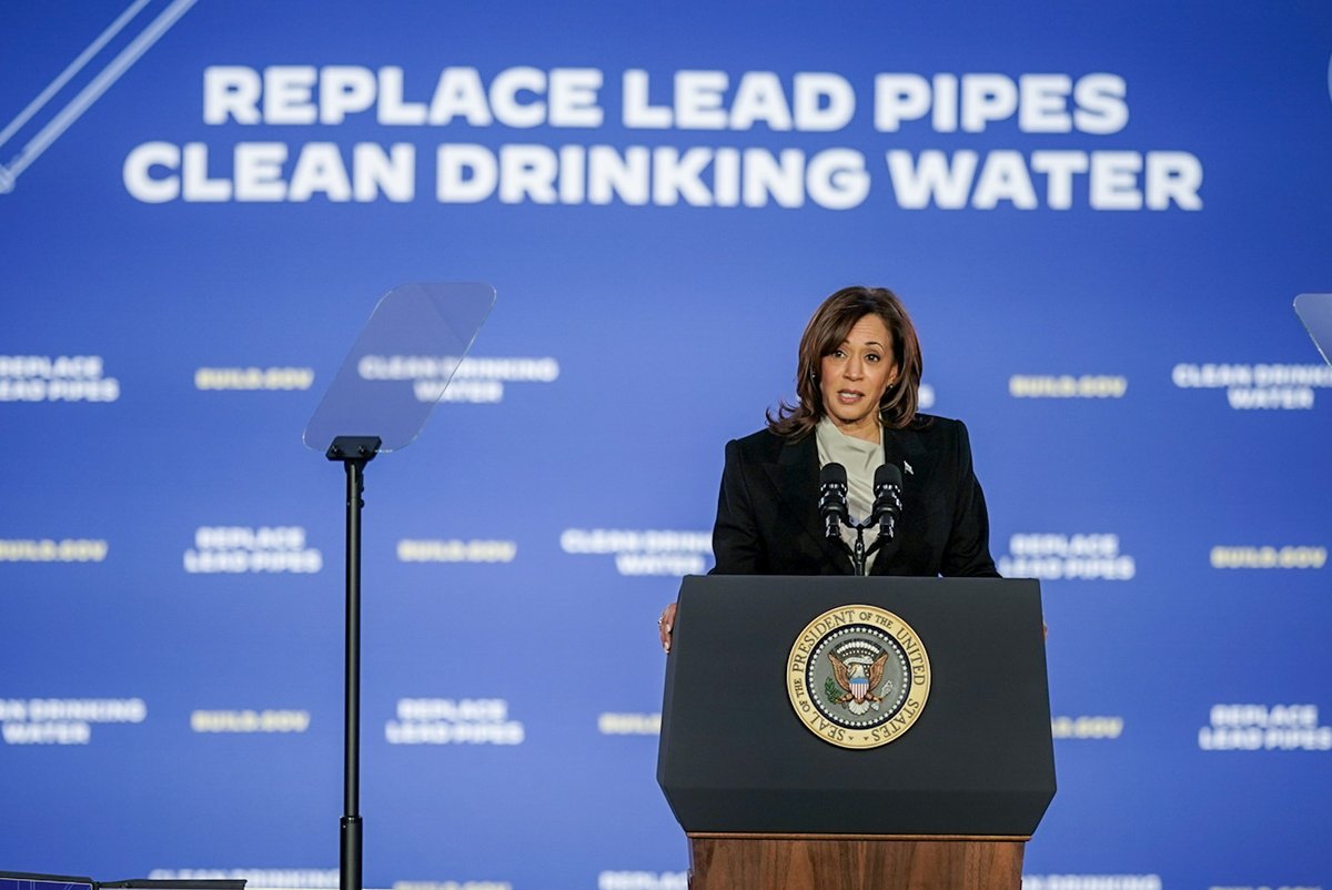 President Biden and I are making the largest investment in America's water infrastructure in history. From drought and flood resilience, to the removal of toxic lead pipes, we’re working to ensure every community has access to clean drinking water.