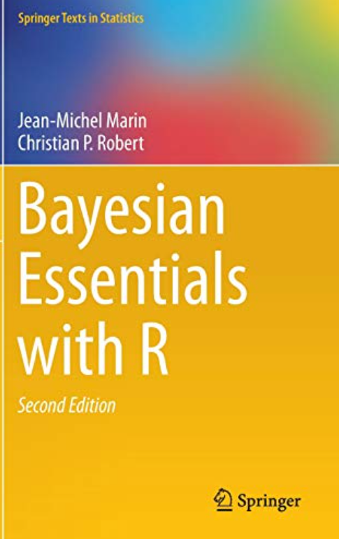 FrnkNlsn's tweet photo. 🎉  free *exercise book* #OTD 
 
🆓 "Solution manual to Bayesian Essentials with R":
https://t.co/qmPxbaJca7

Publisher book web page:
https://t.co/I6nqBWeNTJ

R code package:
https://t.co/k4opyq3Njj https://t.co/vfATX8I4dt